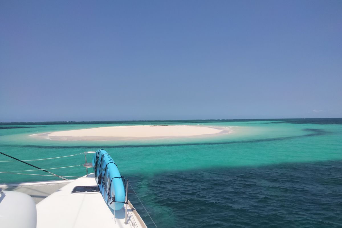 Deck of Butterfly, a Lagoon Lagoon 450 F - 4 + 2 cab. catamaran at Azam Marina, Tanzania