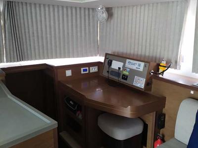 Salon of Twin Elli, a Lagoon 450 S catamaran at Grad Trogir, Croatia