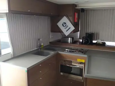 Galley of Twin Elli, a Lagoon 450 S catamaran at Grad Trogir, Croatia