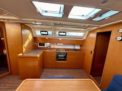 Galley of Rava, a Bavaria Cruiser 46 sailboat at Općina Sukošan, Croatia