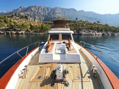 Deck of Custom Blanka, a Gulet Motoryacht yacht at Split, Croatia