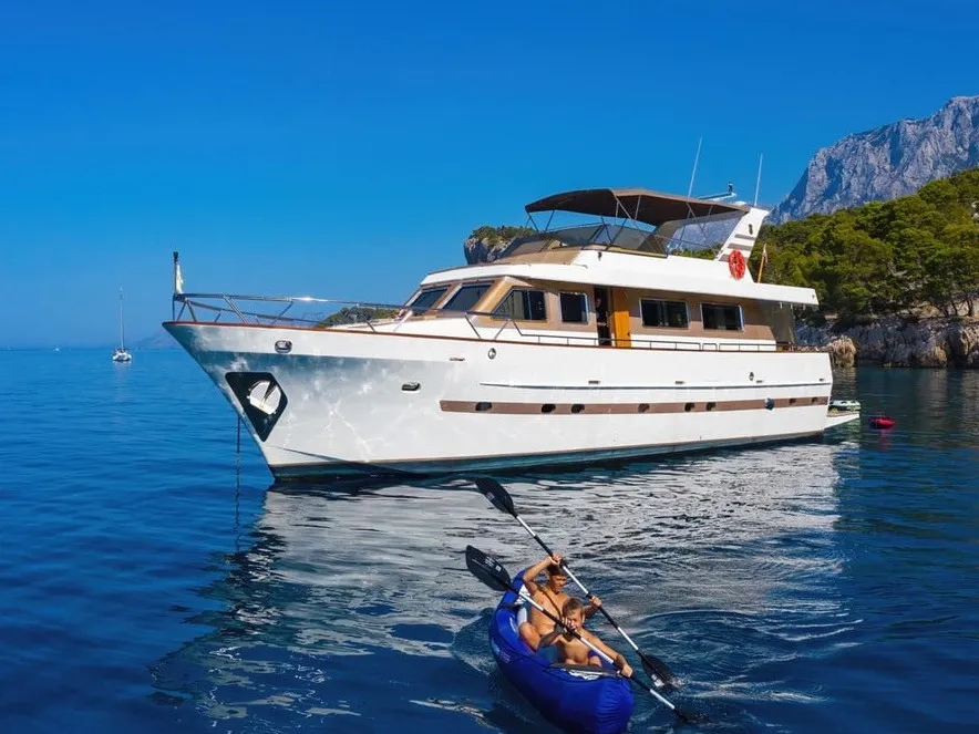 Exterior view of Custom Blanka, a Gulet Motoryacht yacht at Split, Croatia