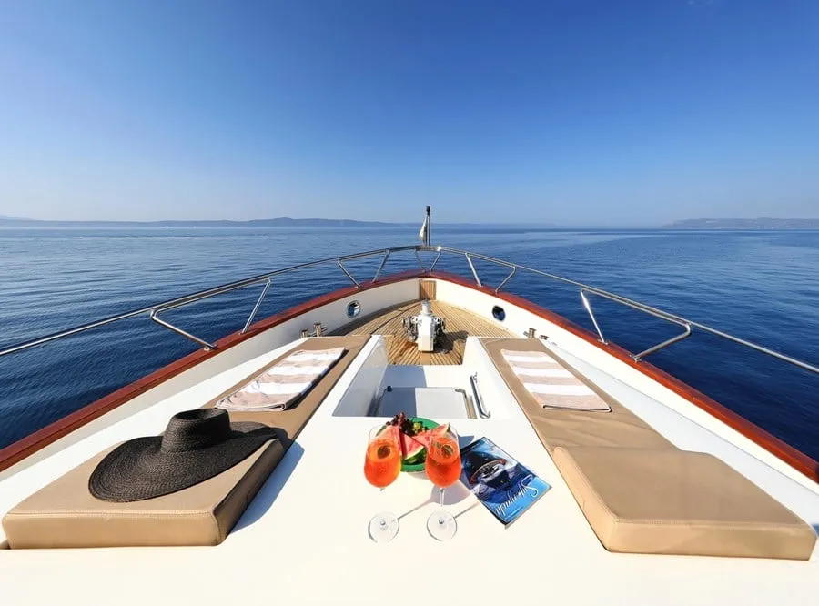 Deck of Custom Blanka, a Gulet Motoryacht yacht at Split, Croatia