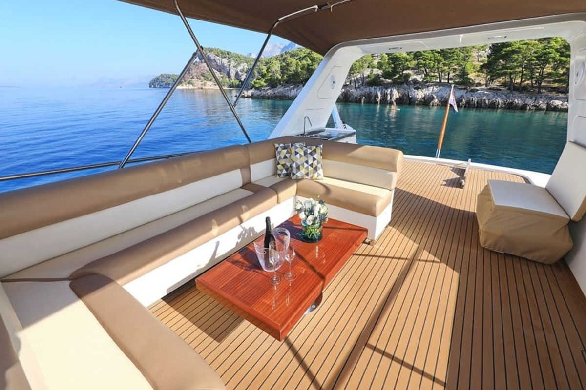Deck of Custom Blanka, a Gulet Motoryacht yacht at Split, Croatia
