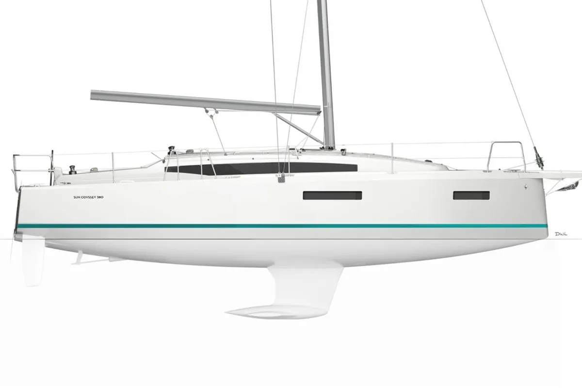 Sunsail 38.0 Classic, a Jeanneau Sun Odyssey 380 sailboat at Municipal Unit of Lefkada, Greece