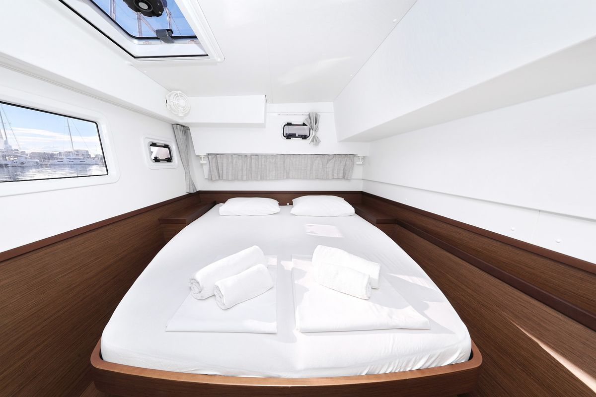 Cabin on Fat Cat, a Lagoon 42 catamaran at Općina Sukošan, Croatia