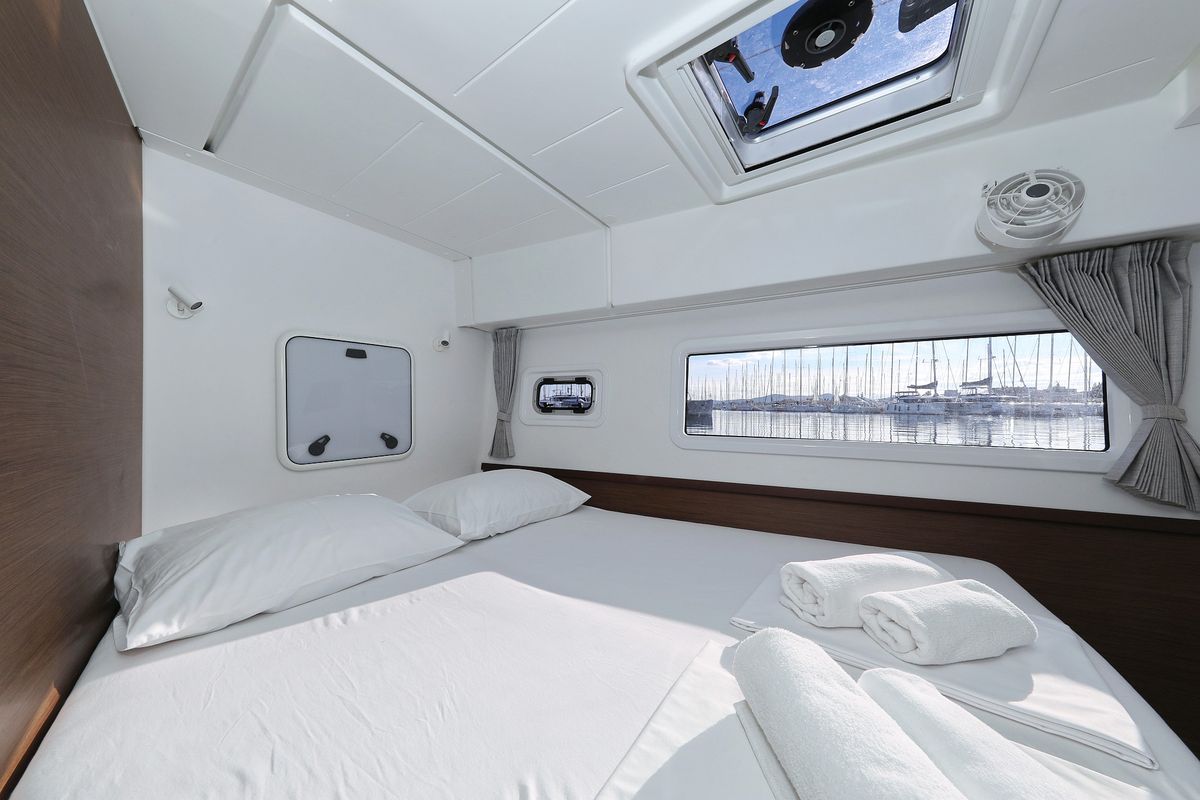Cabin on Fat Cat, a Lagoon 42 catamaran at Općina Sukošan, Croatia