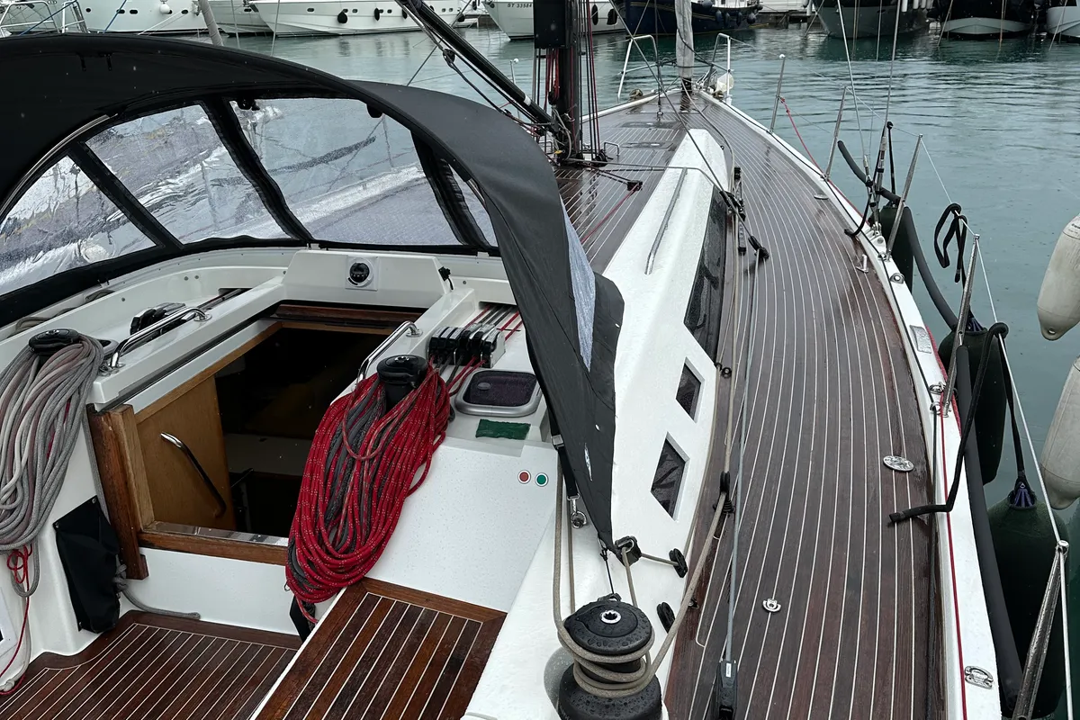 Trinity, a Solaris Yachts Solaris One 44 sailboat at Punat, Croatia