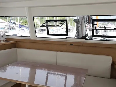 Salon of TI-BO I, a Excess 11 catamaran at Alameda, United States