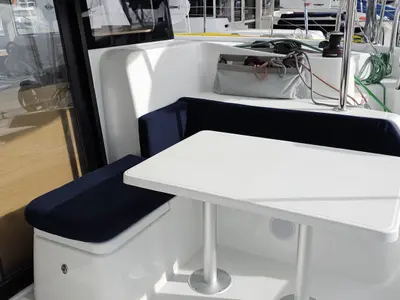 Deck of TI-BO I, a Excess 11 catamaran at Alameda, United States