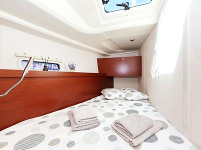 Cabin on Audrey, a Hanse Yachts Hanse 455 sailboat at Dubrovnik, Croatia