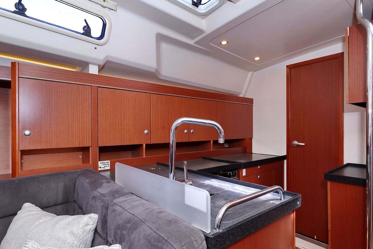 Galley of Audrey, a Hanse Yachts Hanse 455 sailboat at Dubrovnik, Croatia