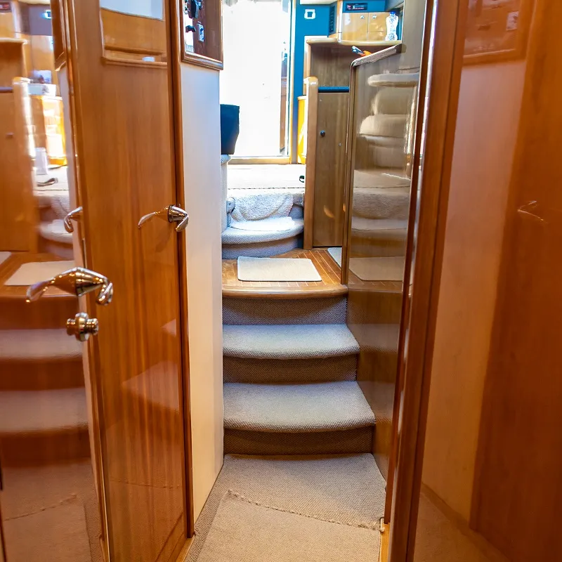 Salon of Carina, a Princess Yachts Princess 45 motorboat at Athens, Greece