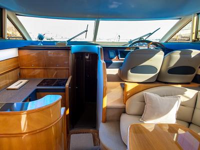 Galley of Carina, a Princess Yachts Princess 45 motorboat at Athens, Greece