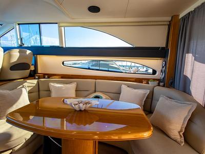 Salon of Carina, a Princess Yachts Princess 45 motorboat at Athens, Greece