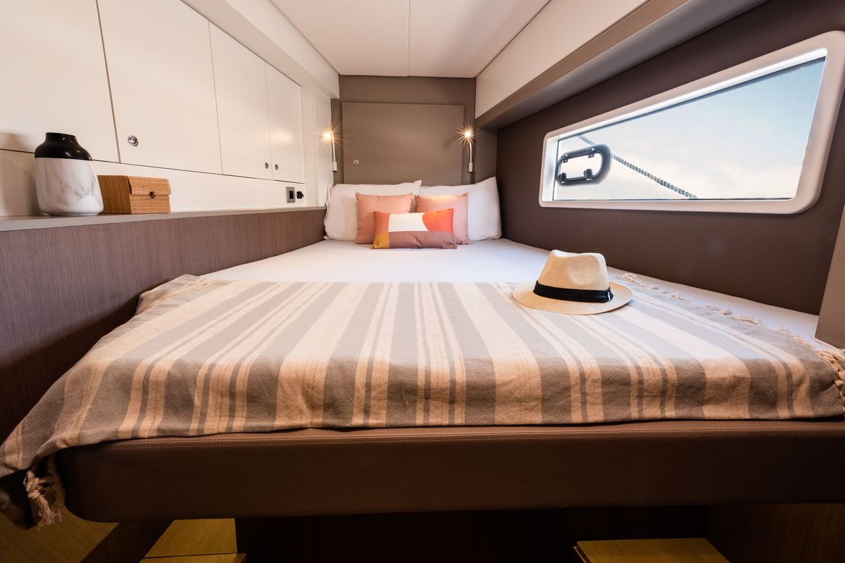 Cabin on Zinfandel, a Bali 4.2 catamaran at Pirovac, Croatia