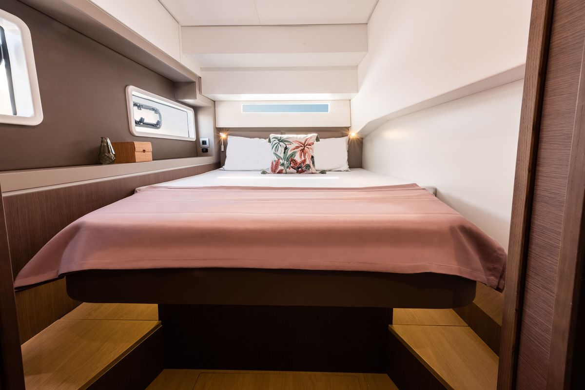 Cabin on Zinfandel, a Bali 4.2 catamaran at Pirovac, Croatia