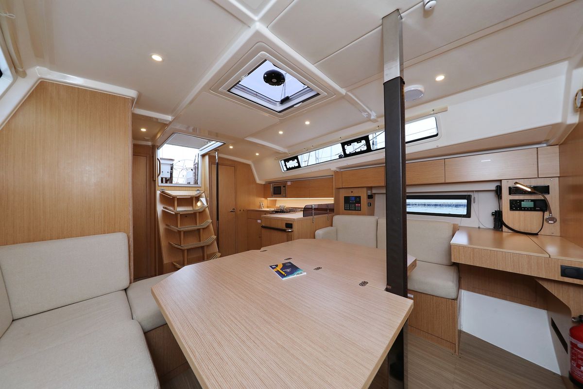 Salon of Maupiti, a Bavaria C42 sailboat at Grad Biograd na Moru, Croatia