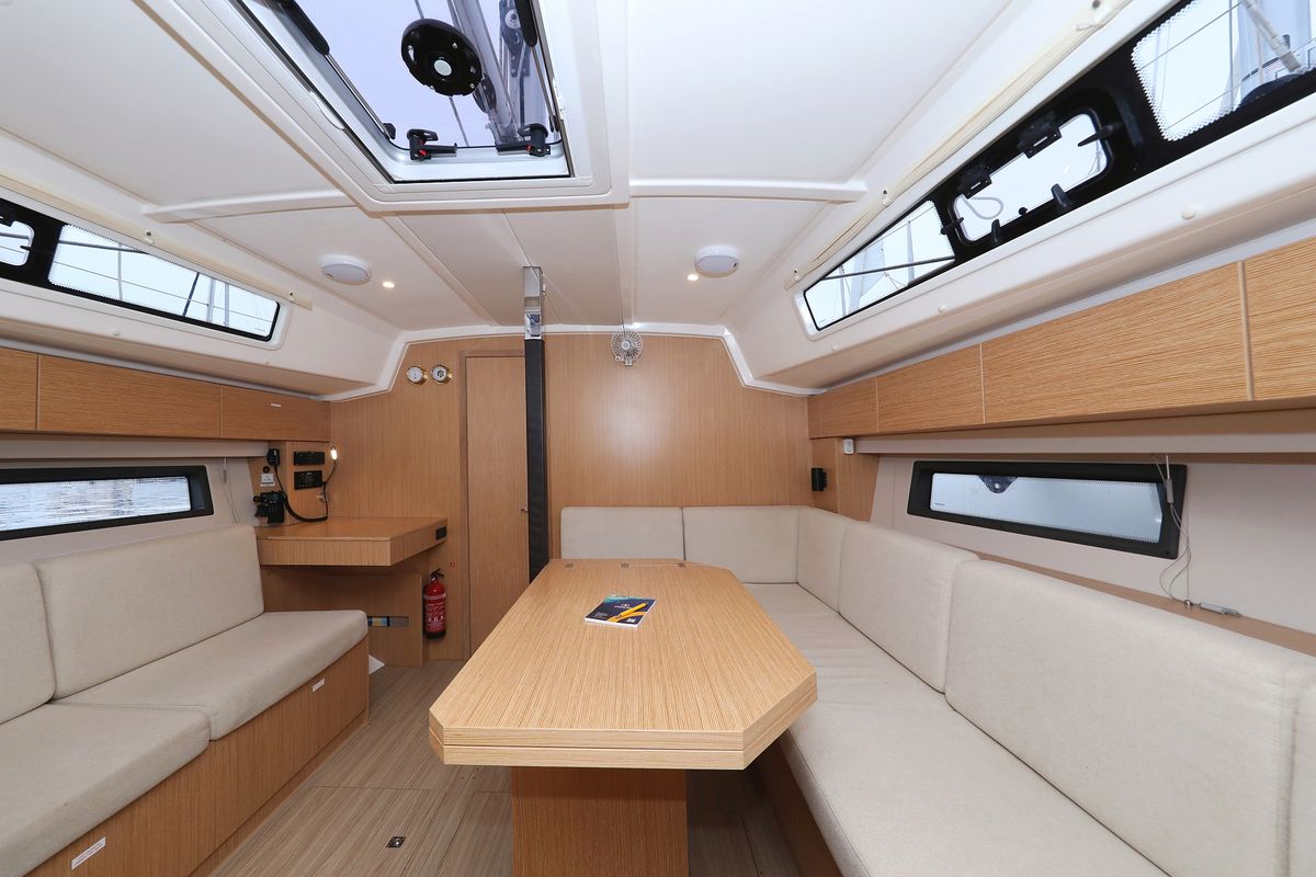 Salon of Maupiti, a Bavaria C42 sailboat at Grad Biograd na Moru, Croatia