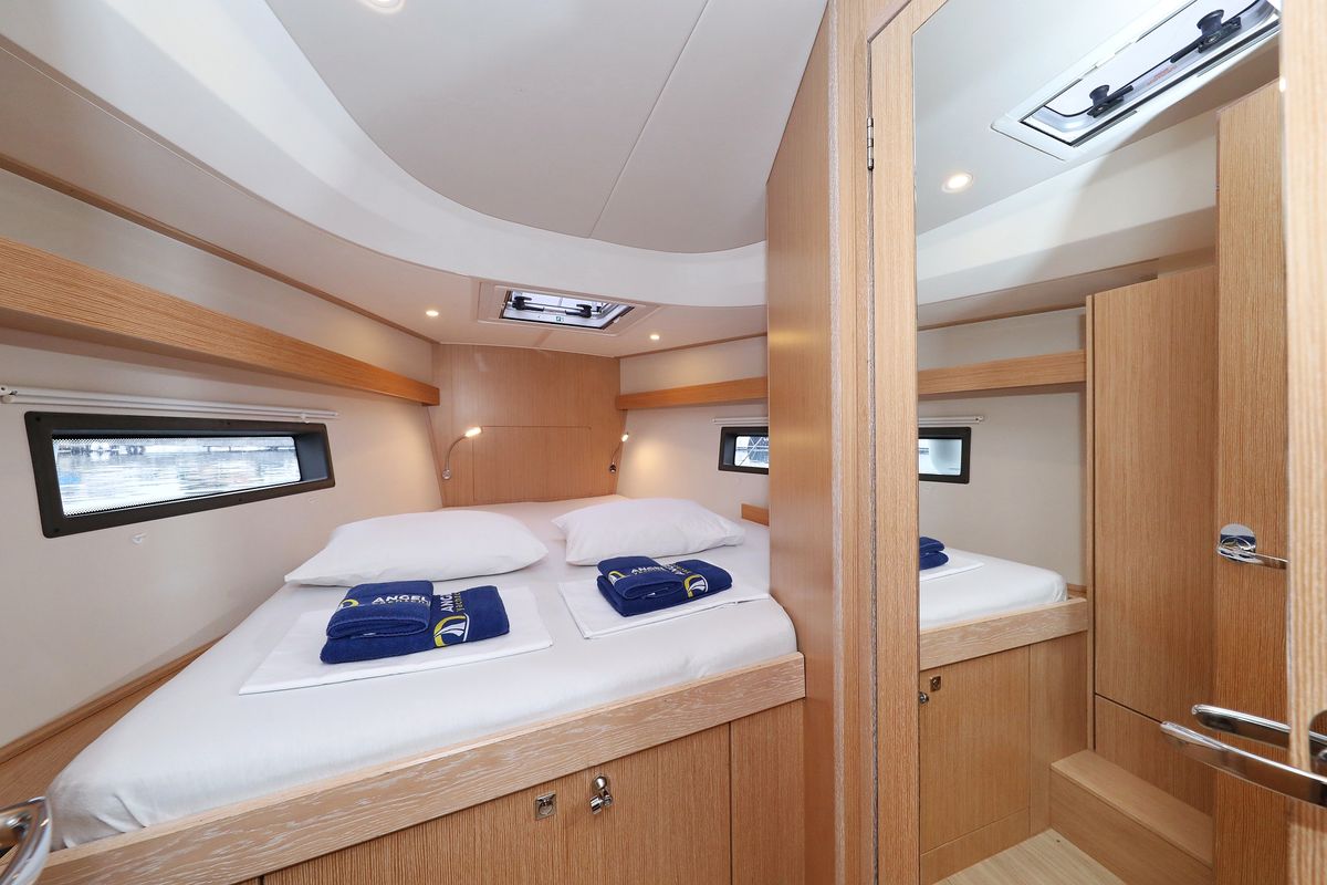 Cabin on Maupiti, a Bavaria C42 sailboat at Grad Biograd na Moru, Croatia