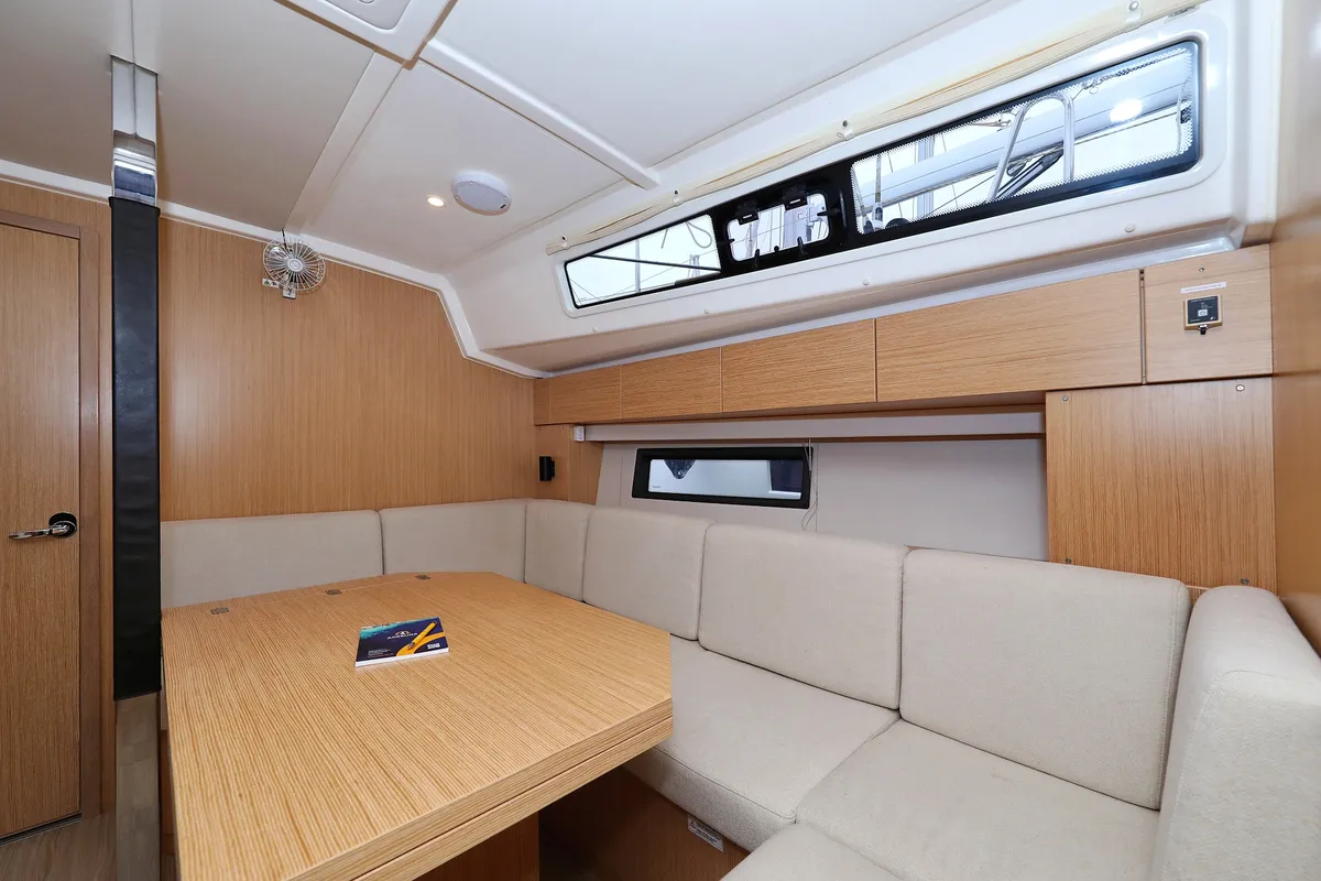 Salon of Maupiti, a Bavaria C42 sailboat at Grad Biograd na Moru, Croatia