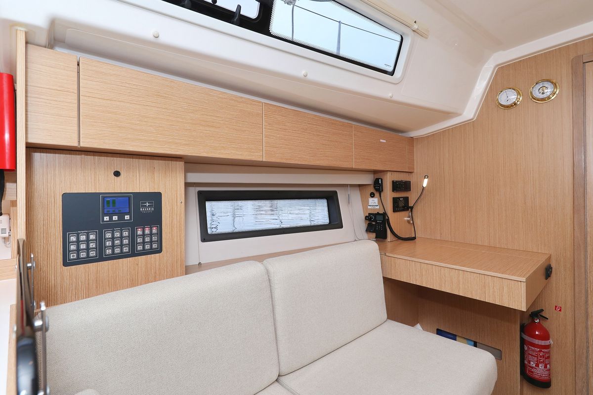 Salon of Maupiti, a Bavaria C42 sailboat at Grad Biograd na Moru, Croatia