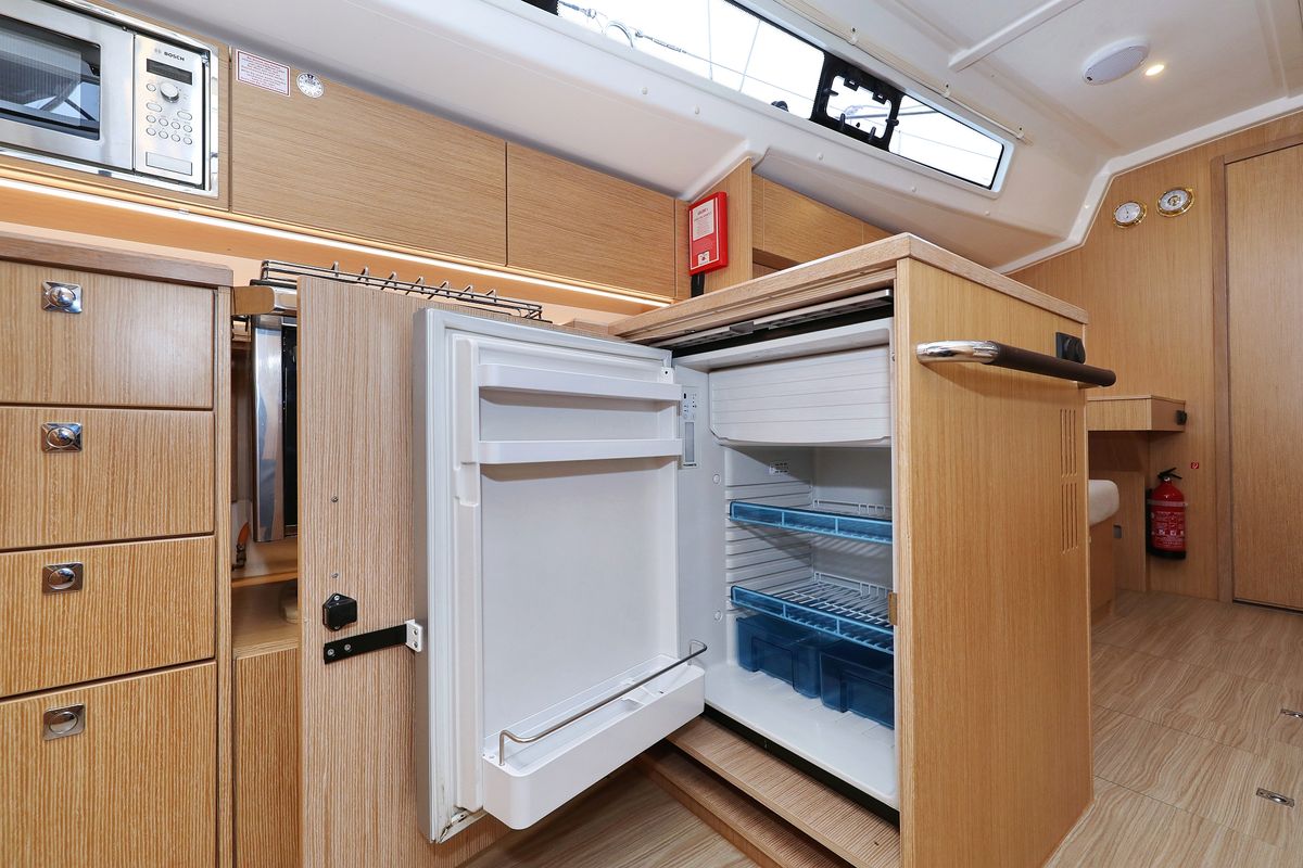 Galley of Maupiti, a Bavaria C42 sailboat at Grad Biograd na Moru, Croatia