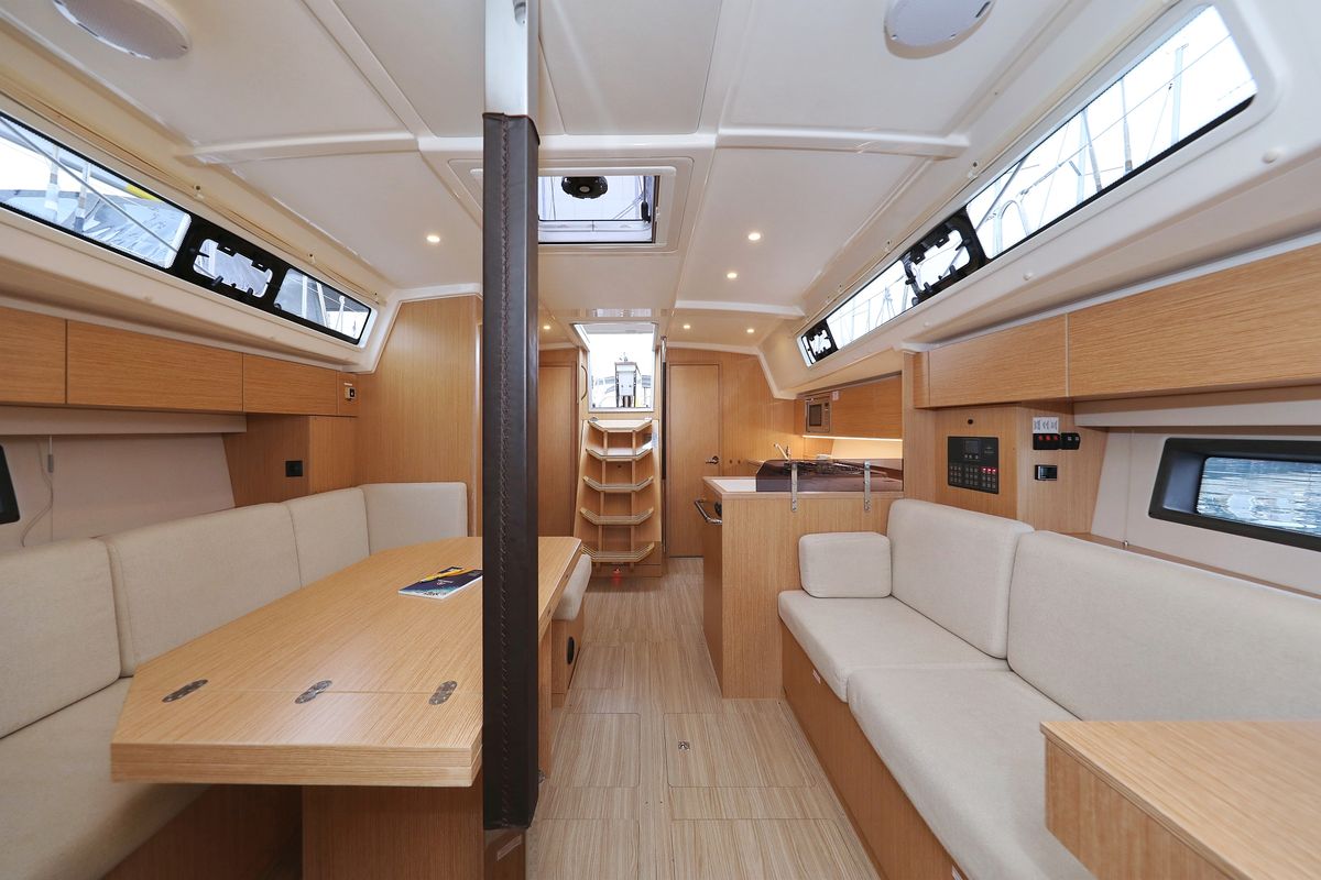 Salon of Maupiti, a Bavaria C42 sailboat at Grad Biograd na Moru, Croatia