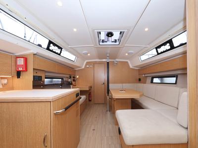 Salon of Maupiti, a Bavaria C42 sailboat at Grad Biograd na Moru, Croatia