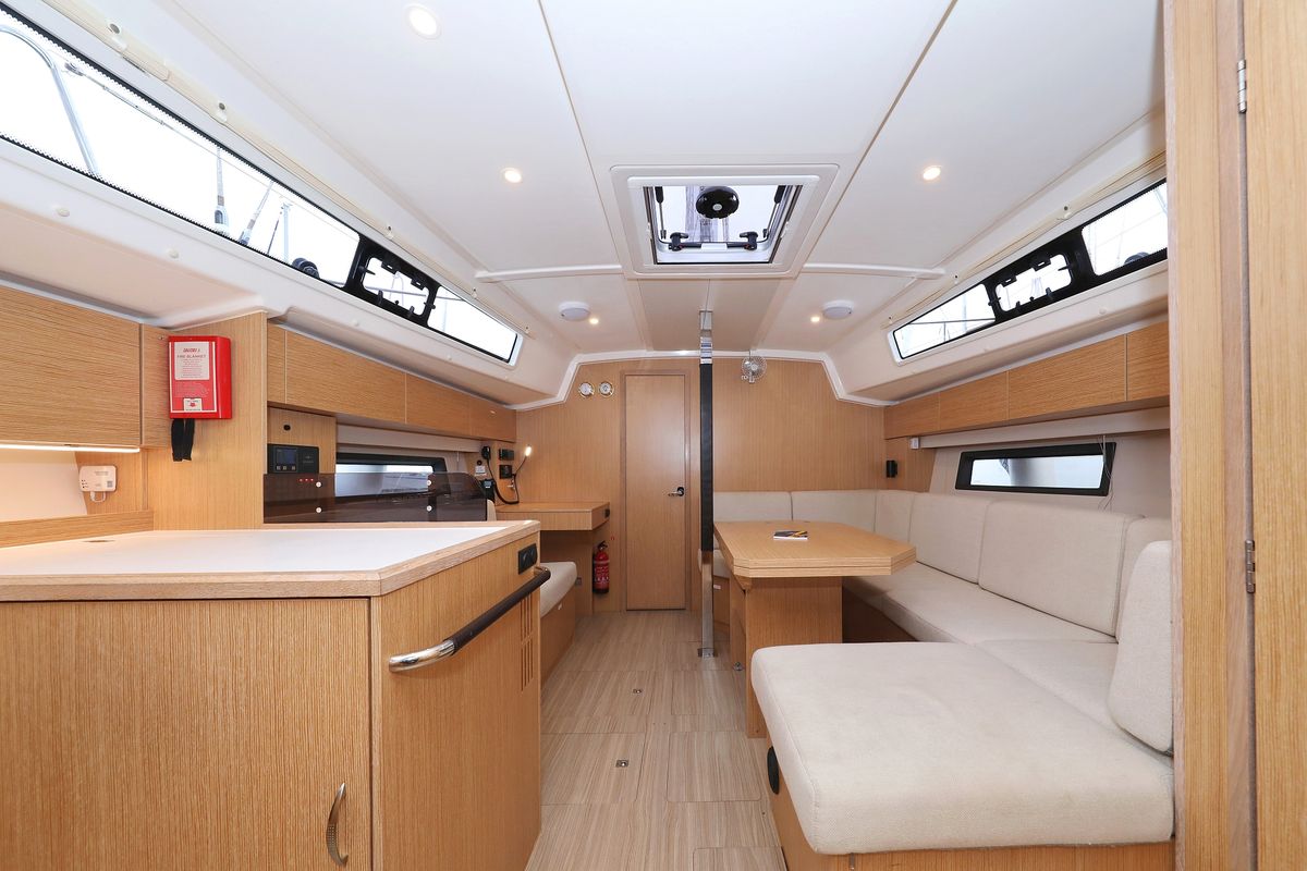 Salon of Maupiti, a Bavaria C42 sailboat at Grad Biograd na Moru, Croatia