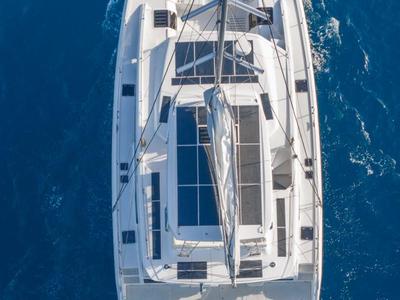 Exterior view of Renegade, a Aquila Yachts Aquila 50 Sail catamaran at Parham Town, British Virgin Islands