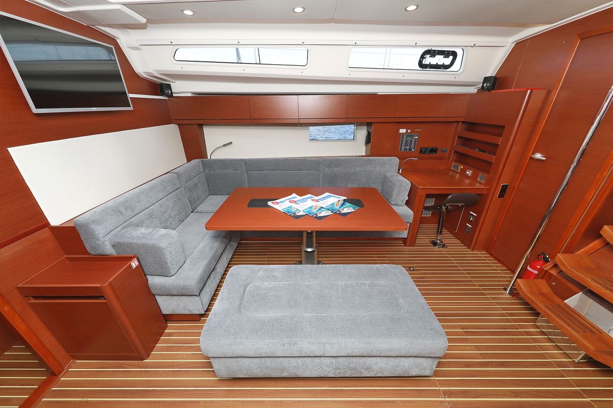 Cabin on Cosmopolitan, a Hanse Yachts Hanse 508 sailboat at Grad Biograd na Moru, Croatia