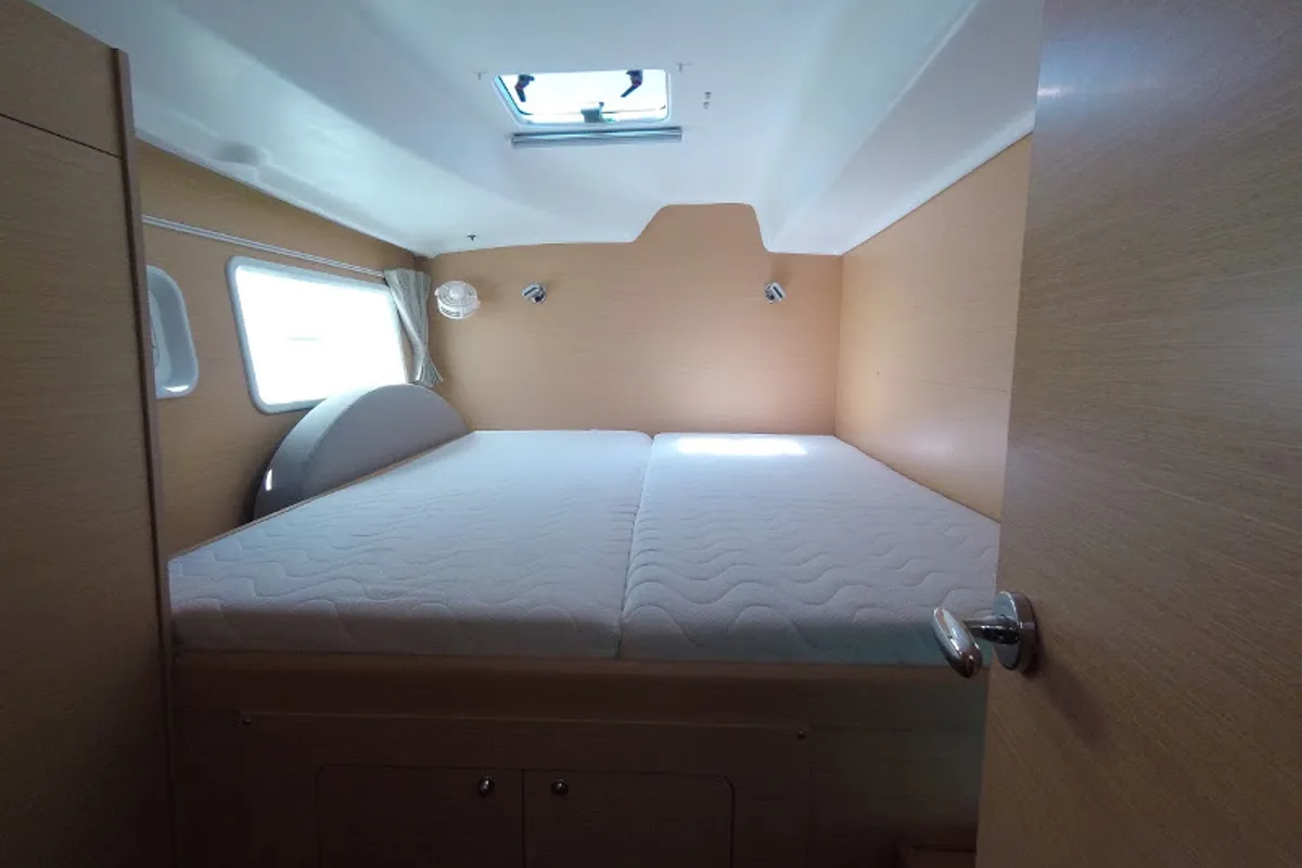 Cabin on My Elisabeth, a Lagoon 380 catamaran at Municipal Unit of Rhodes, Greece