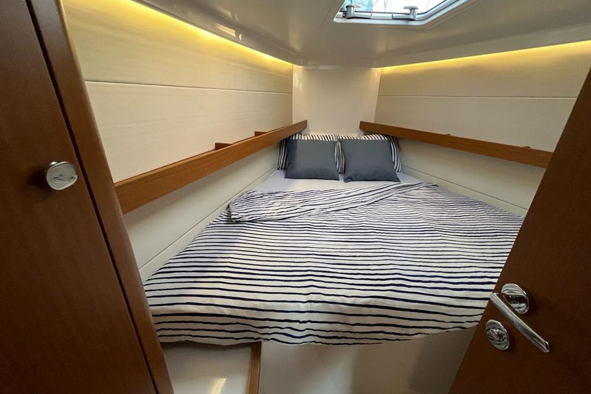Cabin on Ultra First, a Beneteau First 36 sailboat at Split, Croatia