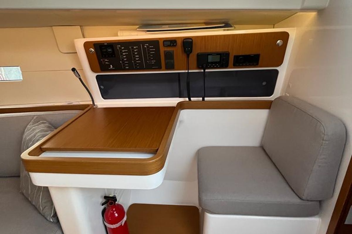 Salon of Ultra First, a Beneteau First 36 sailboat at Split, Croatia