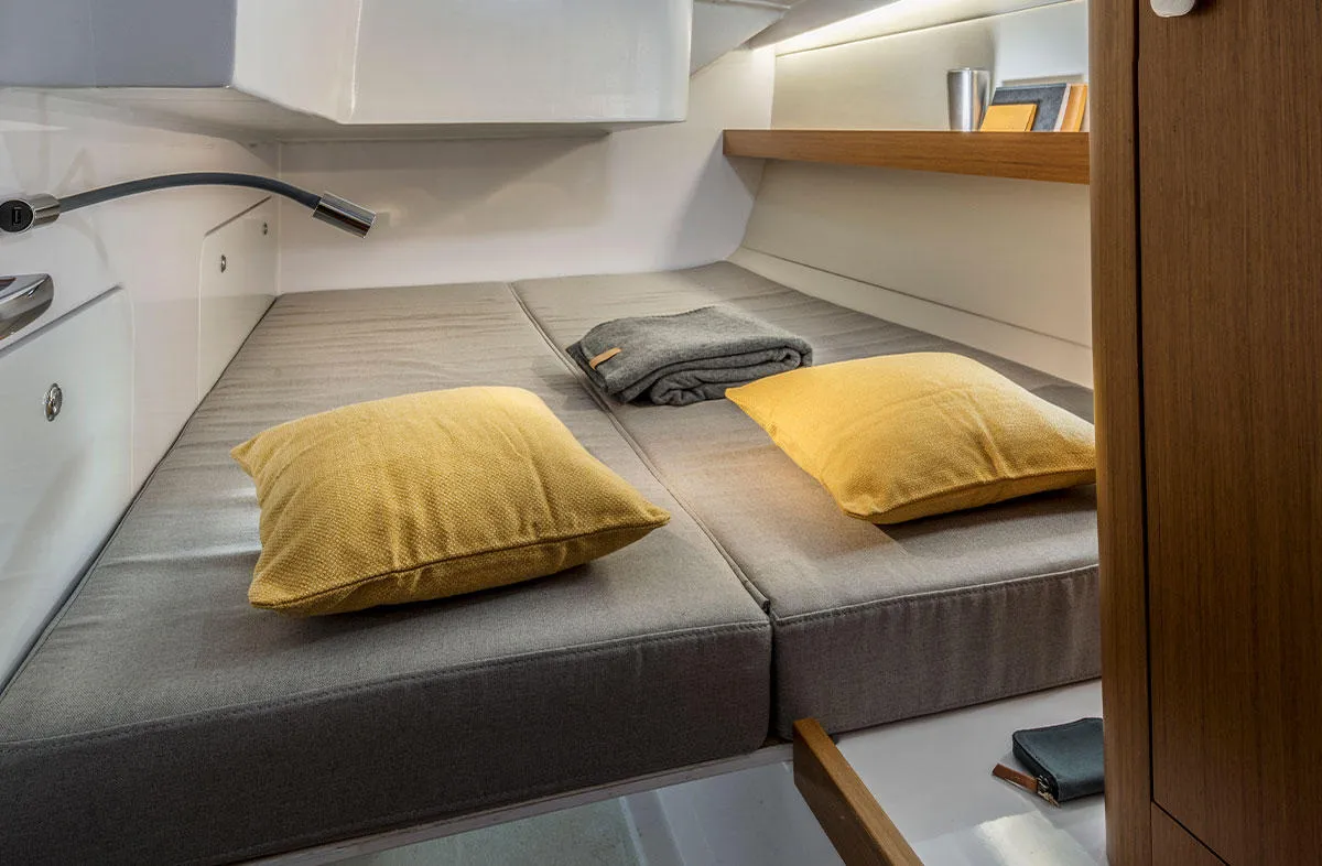 Cabin on Ultra First, a Beneteau First 36 sailboat at Split, Croatia