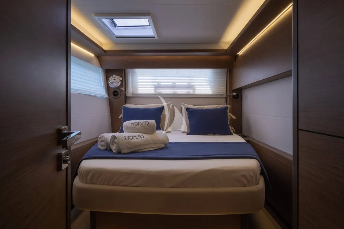 Cabin on Nomad 2, a Lagoon 50 catamaran at Municipal Unit of Lefkada, Greece
