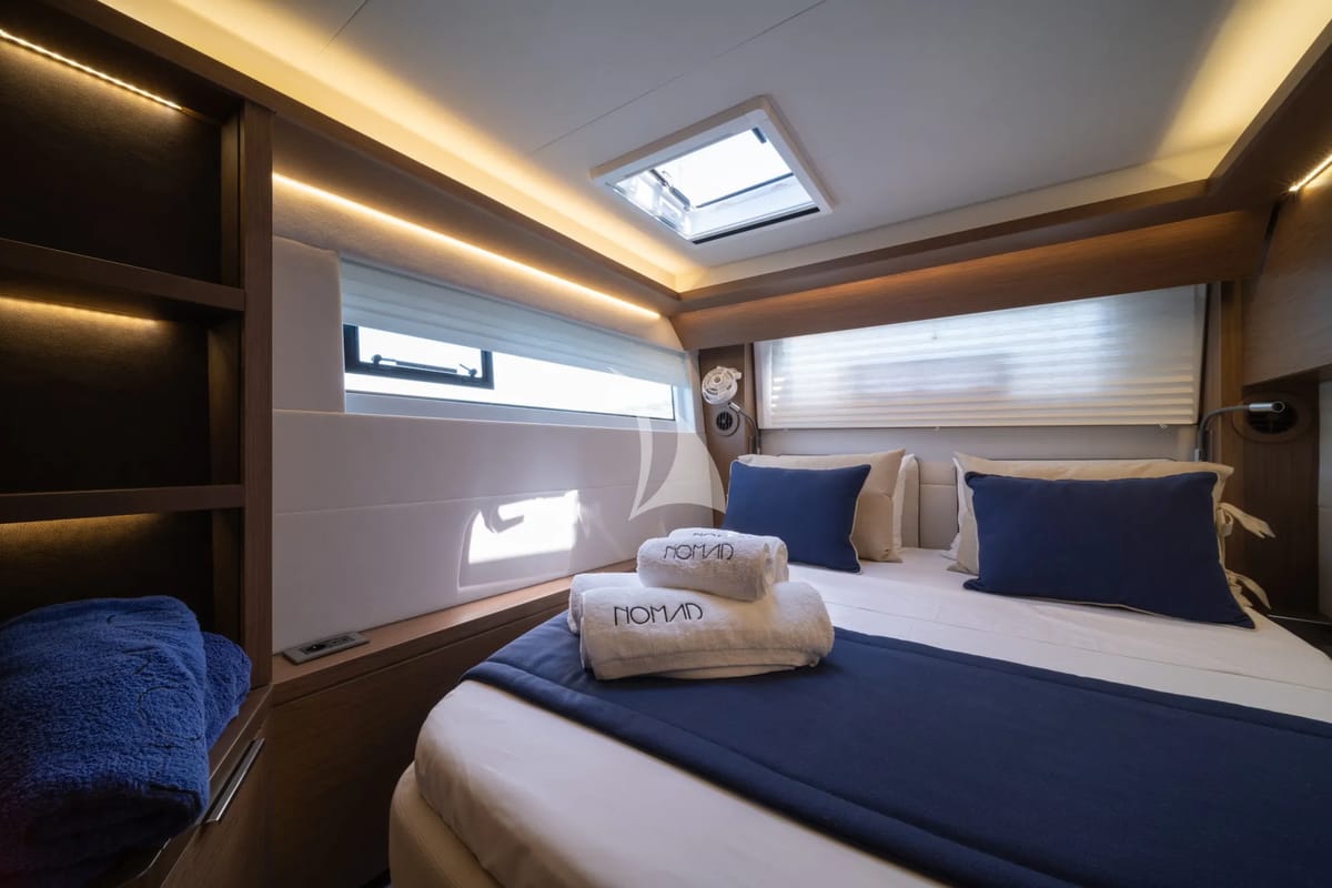 Cabin on Nomad 2, a Lagoon 50 catamaran at Municipal Unit of Lefkada, Greece