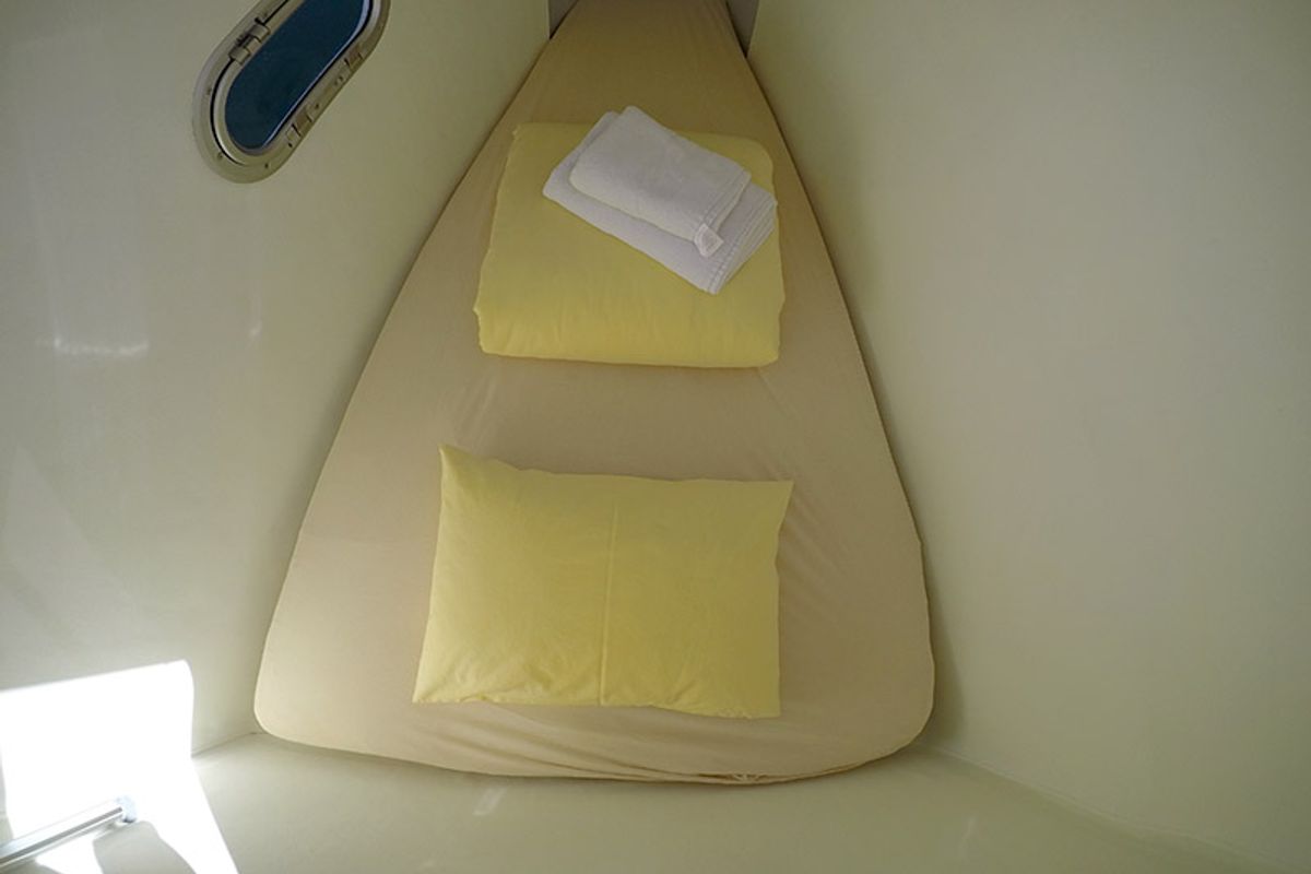 Cabin on Alize, a Fountaine Pajot Elba 45 catamaran at Grad Šibenik, Croatia
