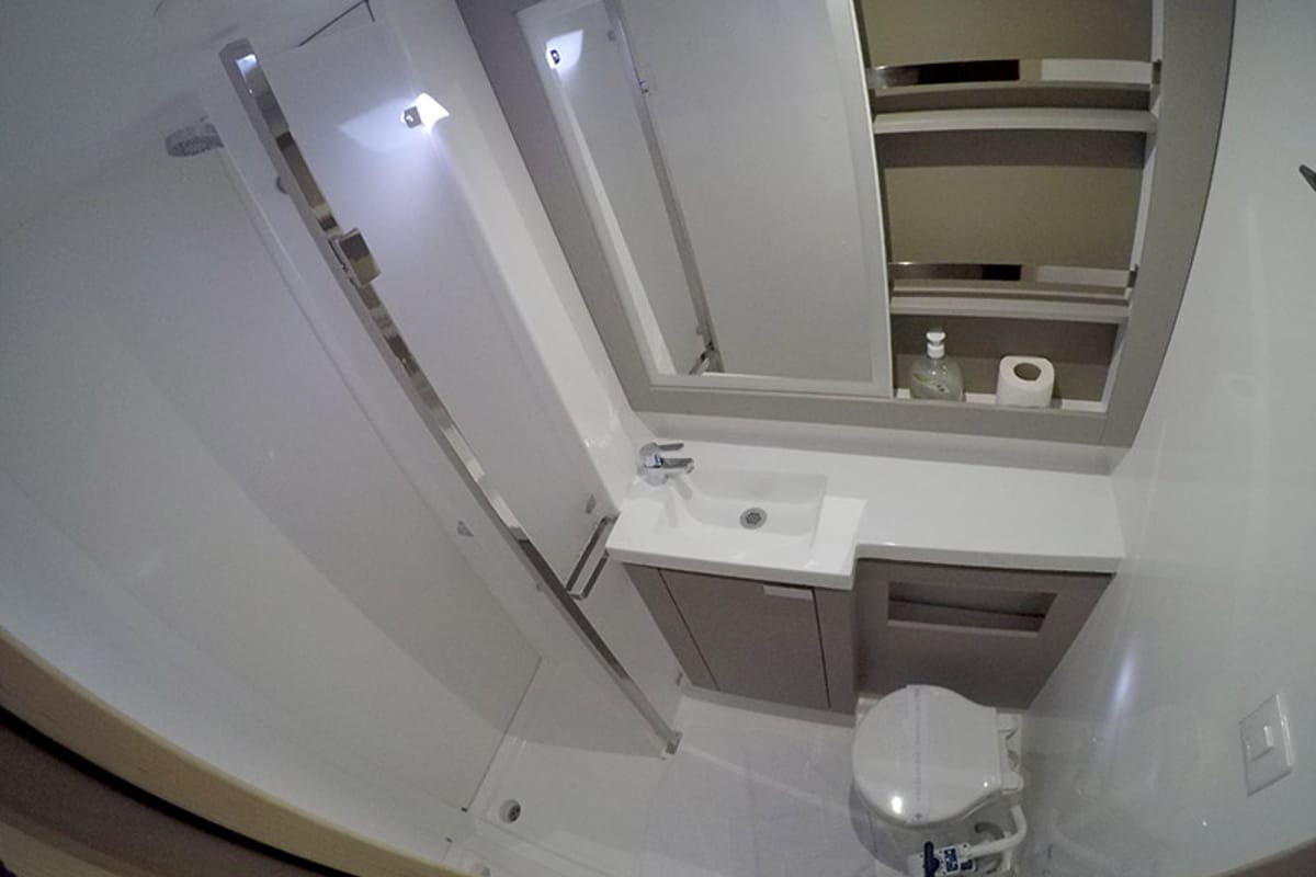 Head on Alize, a Fountaine Pajot Elba 45 catamaran at Grad Šibenik, Croatia