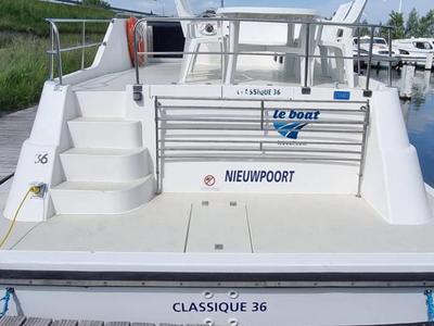 Deck of Classique - Budget 16, a Gulet Classique motorboat at Nieuwpoort, Belgium