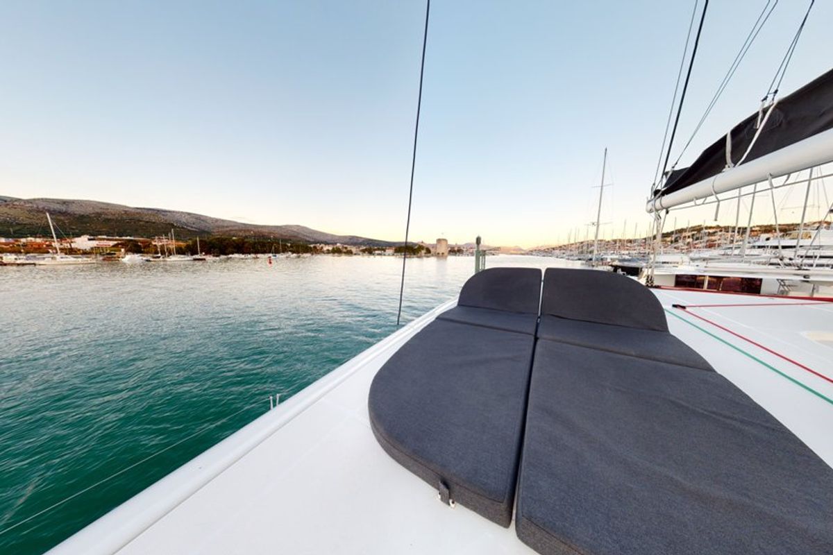 Deck of Best Friends I, a Lagoon 42 catamaran at Općina Rogoznica, Croatia