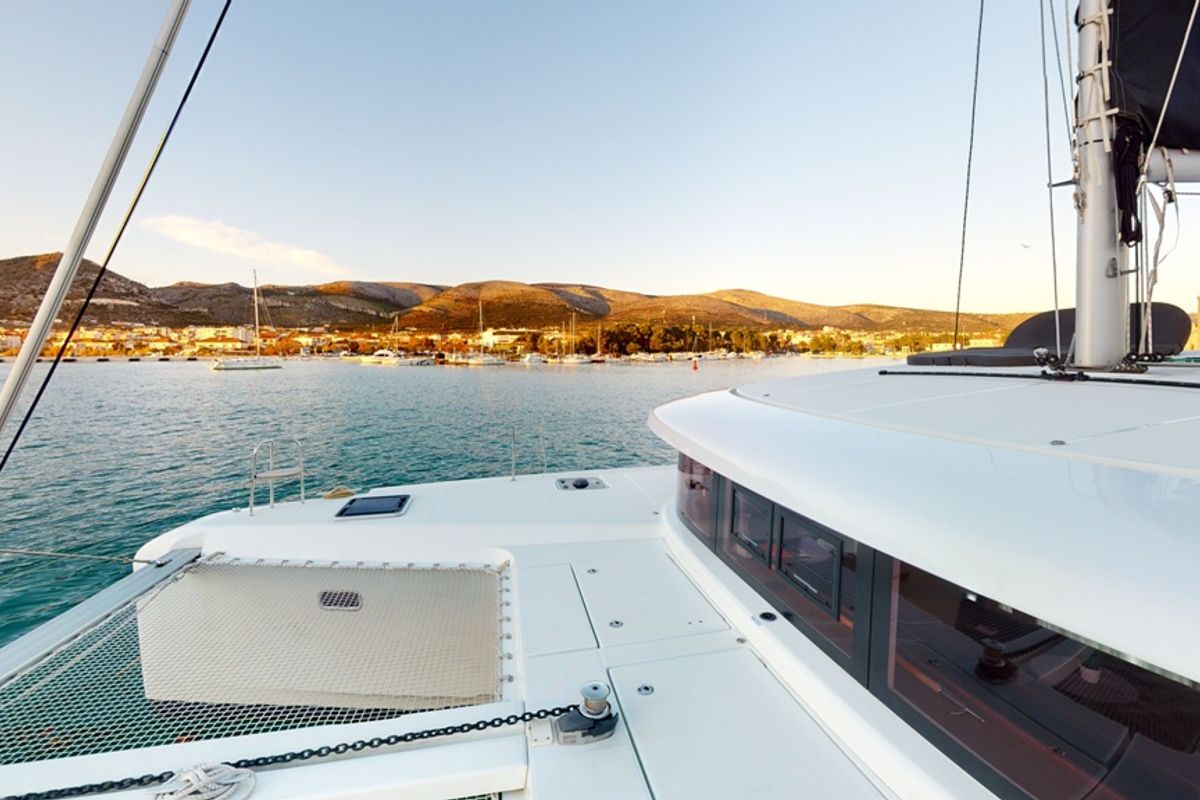 Deck of Best Friends I, a Lagoon 42 catamaran at Općina Rogoznica, Croatia