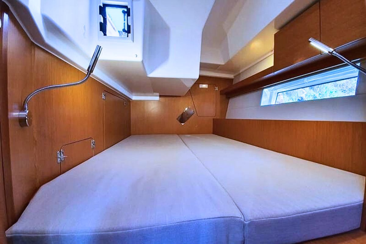 Cabin on ARTEMIS, a Bavaria C45 sailboat at Municipal Unit of Ellomenos, Greece