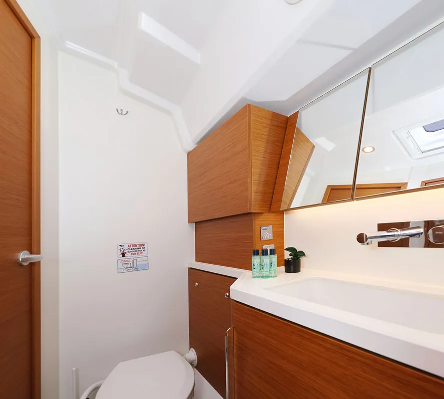 Head on Balena - OW, a Hanse Yachts Hanse 460 sailboat at Grad Kaštela, Croatia