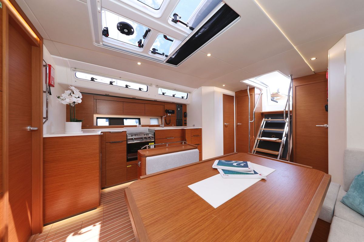 Salon of Balena - OW, a Hanse Yachts Hanse 460 sailboat at Grad Kaštela, Croatia