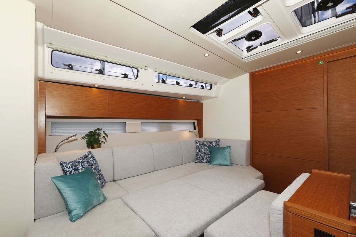 Salon of Balena - OW, a Hanse Yachts Hanse 460 sailboat at Grad Kaštela, Croatia
