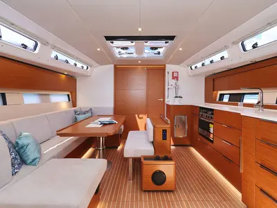 Salon of Balena - OW, a Hanse Yachts Hanse 460 sailboat at Grad Kaštela, Croatia