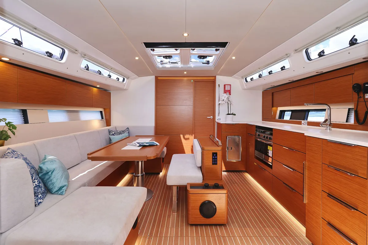 Salon of Balena - OW, a Hanse Yachts Hanse 460 sailboat at Grad Kaštela, Croatia
