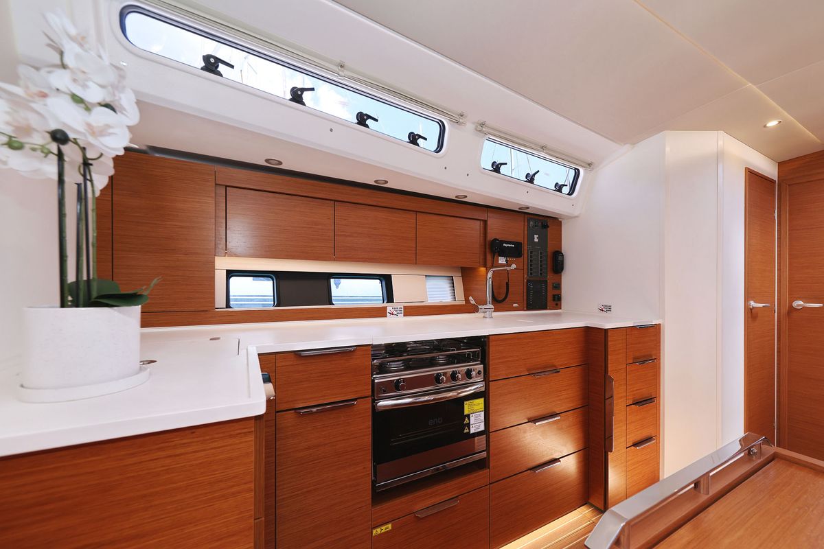 Galley of Balena - OW, a Hanse Yachts Hanse 460 sailboat at Grad Kaštela, Croatia